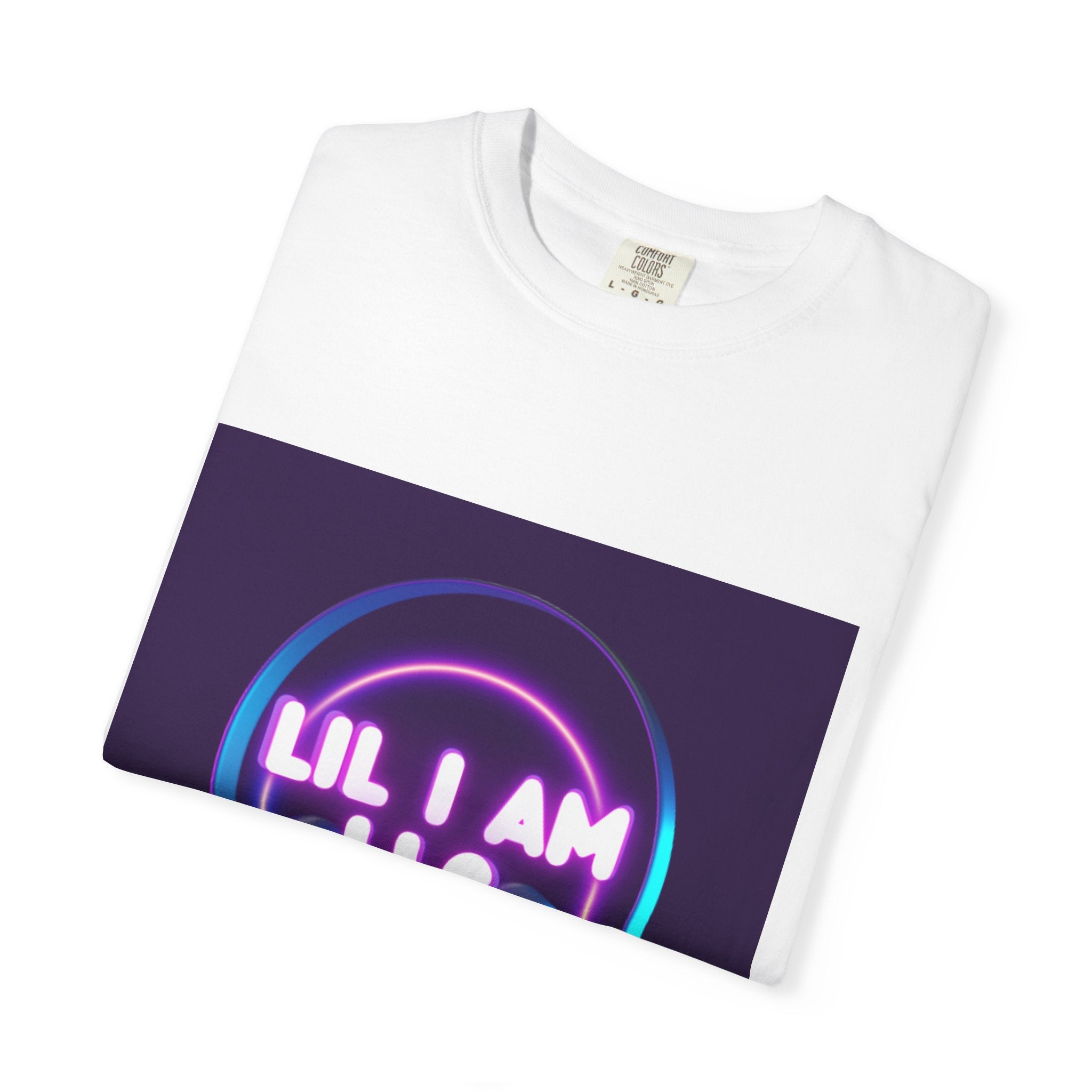Lil I Am LLC Neon Logo T-Shirt — Retro Vaporwave Graphic Tee