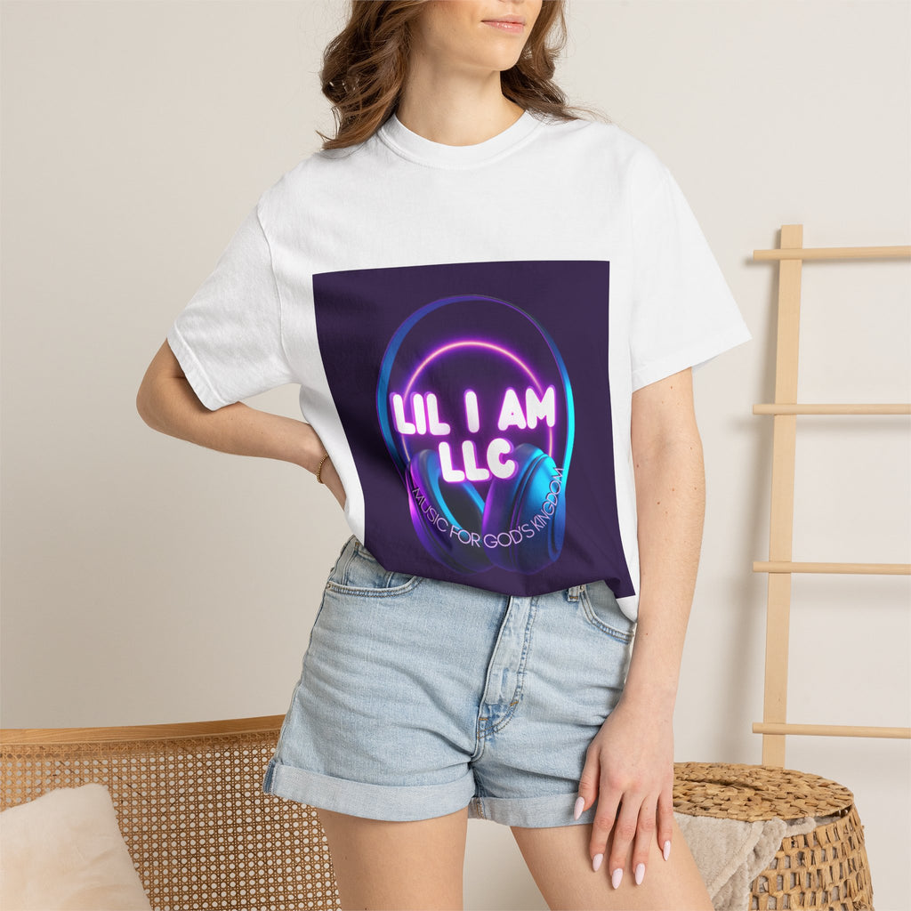 Lil I Am LLC Neon Logo T-Shirt — Retro Vaporwave Graphic Tee